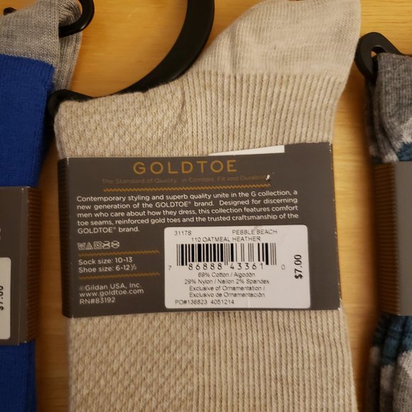 Gold Toe Socks for Men 3 Pairs - Picture 6 of 8